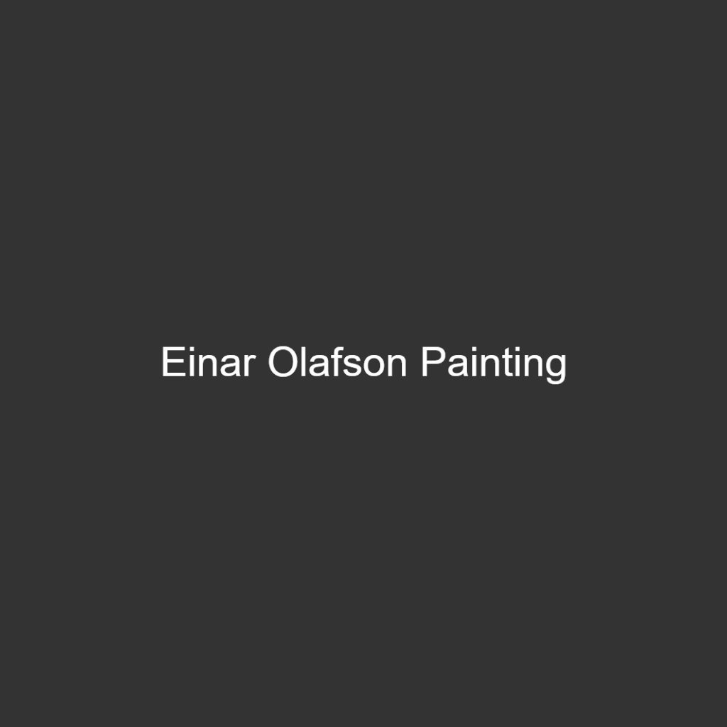 Einar Olafson Painting