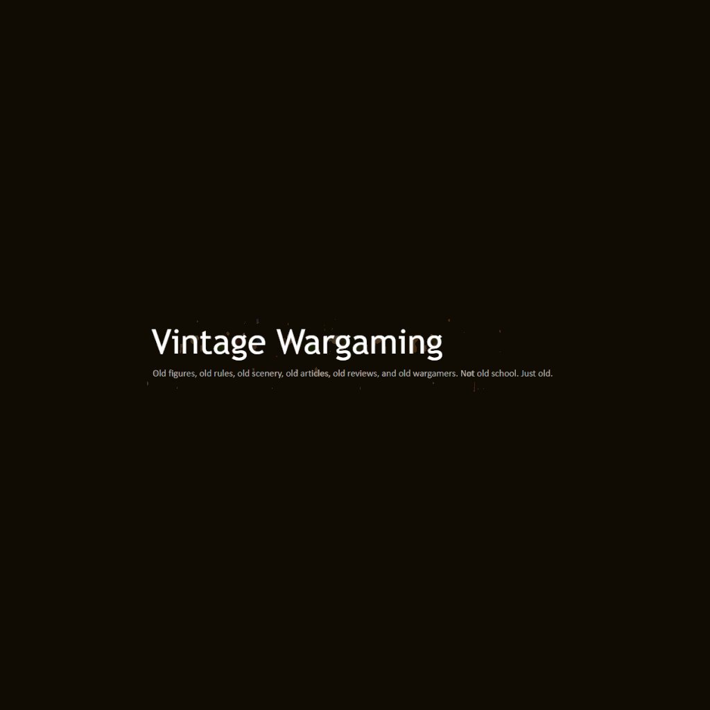 Vintage Wargaming