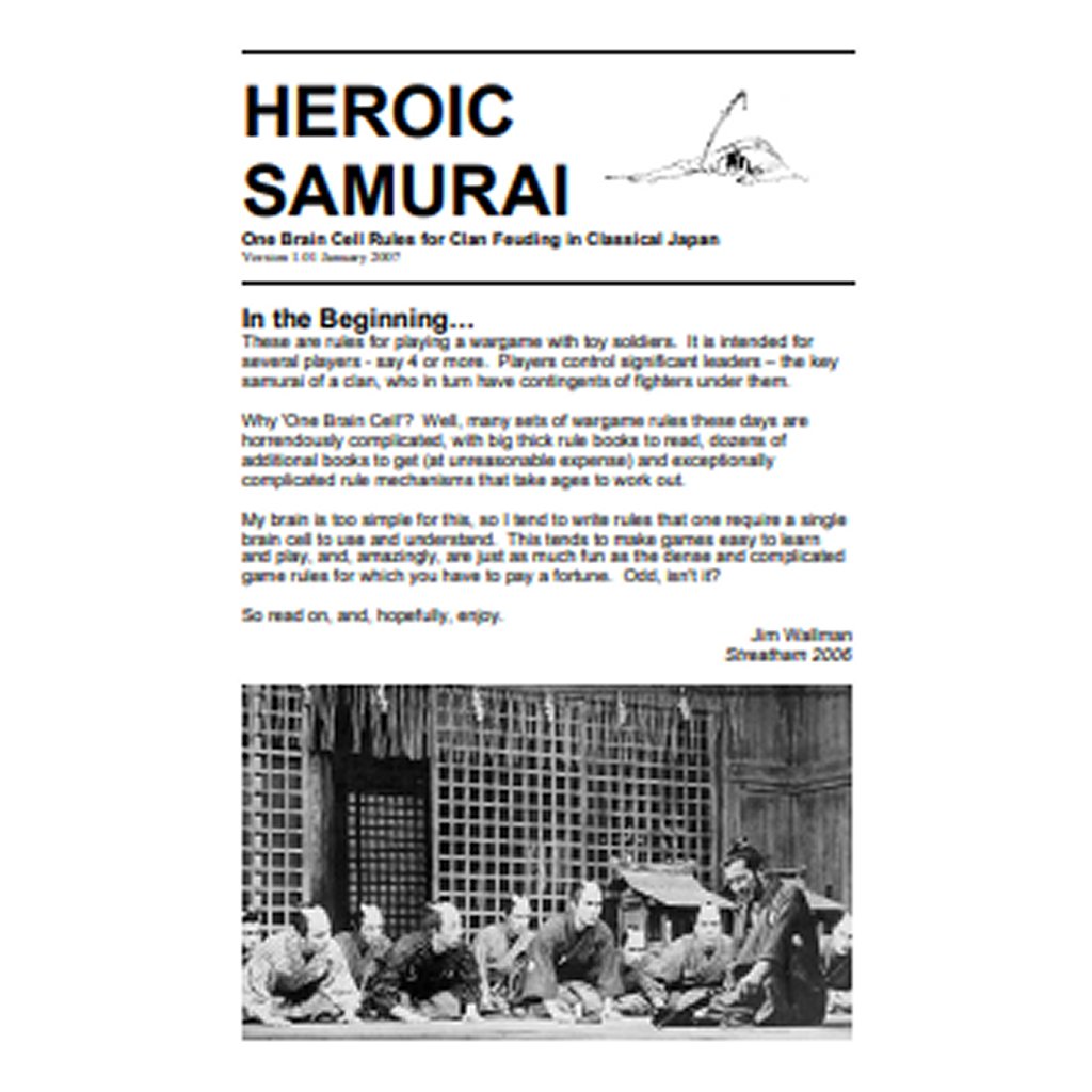 Heroic Samurai Rules